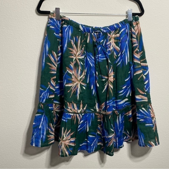 Birds of Paradis Bohemian Skirt Green - Picture 2 of 6